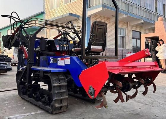 سواری روی مینی مزرعه باغ تراکتور کشاورزان استفاده آسان مزرعه کرولر تراکتور