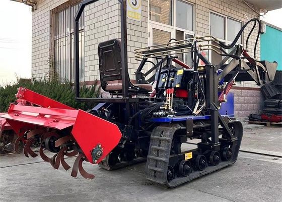 سواری روی مینی مزرعه باغ تراکتور کشاورزان استفاده آسان مزرعه کرولر تراکتور