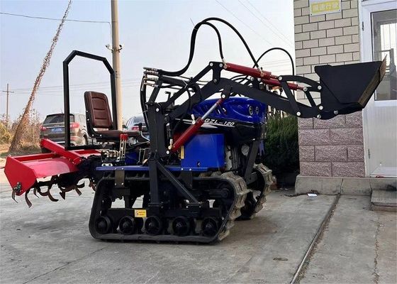 سواری روی مینی مزرعه باغ تراکتور کشاورزان استفاده آسان مزرعه کرولر تراکتور