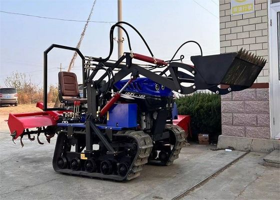 سواری روی مینی مزرعه باغ تراکتور کشاورزان استفاده آسان مزرعه کرولر تراکتور