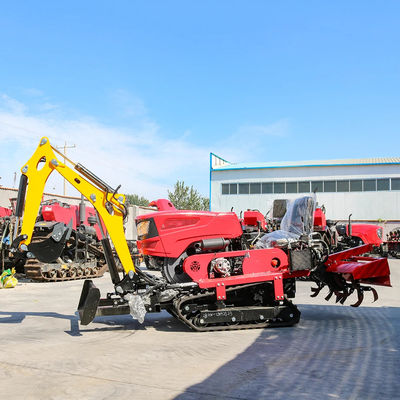 تولید کننده 25HP 35HP تراکتور کوچک خزنده Paddy خشکی زمین دیزل تراکتور کوچک مزرعه