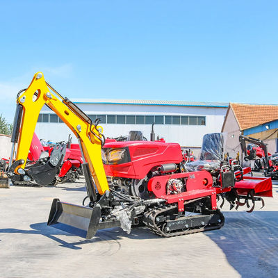 تولید کننده 25HP 35HP تراکتور کوچک خزنده Paddy خشکی زمین دیزل تراکتور کوچک مزرعه