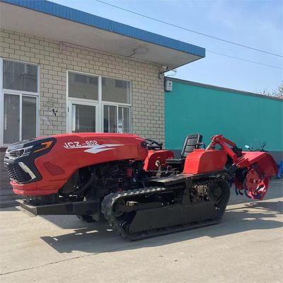 مینی 50HP تراکتور خزنده تجهیزات کشاورزی با بارگذاری جلو / backhoe