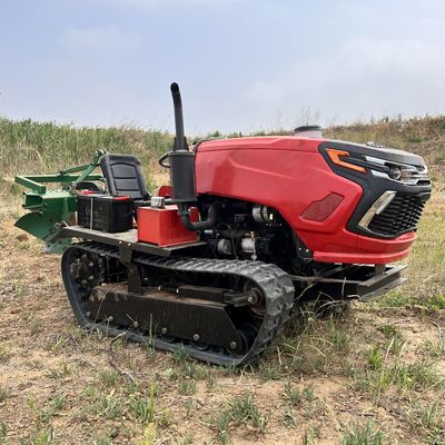 مینی 50HP تراکتور خزنده تجهیزات کشاورزی با بارگذاری جلو / backhoe