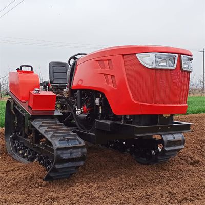 کشاورزی 80HP تراکتور خزنده کاملا اتوماتیک مینی زراعت کننده بلدوزر