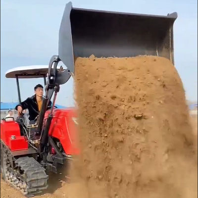 ماشین سنگین کشاورزی 80HP کرولر تراکتور کامپکت با بارگیری