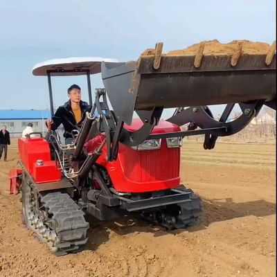 ماشین سنگین کشاورزی 80HP کرولر تراکتور کامپکت با بارگیری