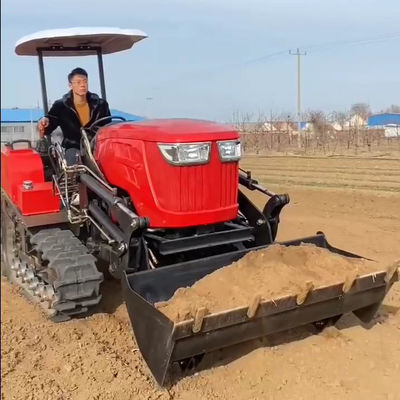 ماشین سنگین کشاورزی 80HP کرولر تراکتور کامپکت با بارگیری