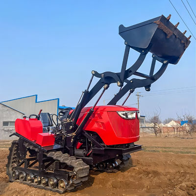 ماشین سنگین کشاورزی 80HP کرولر تراکتور کامپکت با بارگیری
