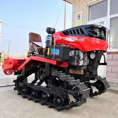 تجهیزات ماشین آلات کشاورزی 35HP دیزل مزرعه تراکتور پیاده با ماشین چرخشی