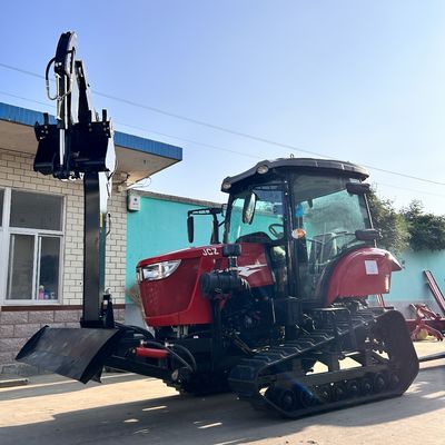 120HP تراکتور کابین بسته تجهیزات کشاورزی تراکتور کوچک خزنده با موتور دیزل