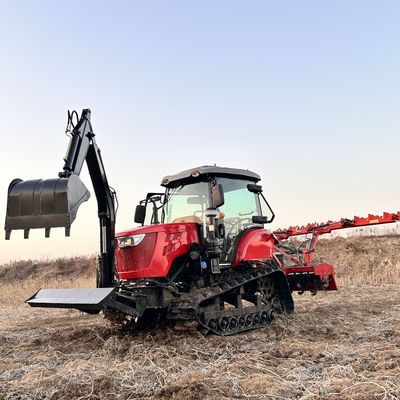 120hp تراکتور مینی Dozer ماشین آلات کشاورزی / خندق کود کشنده تراکتور